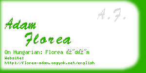 adam florea business card